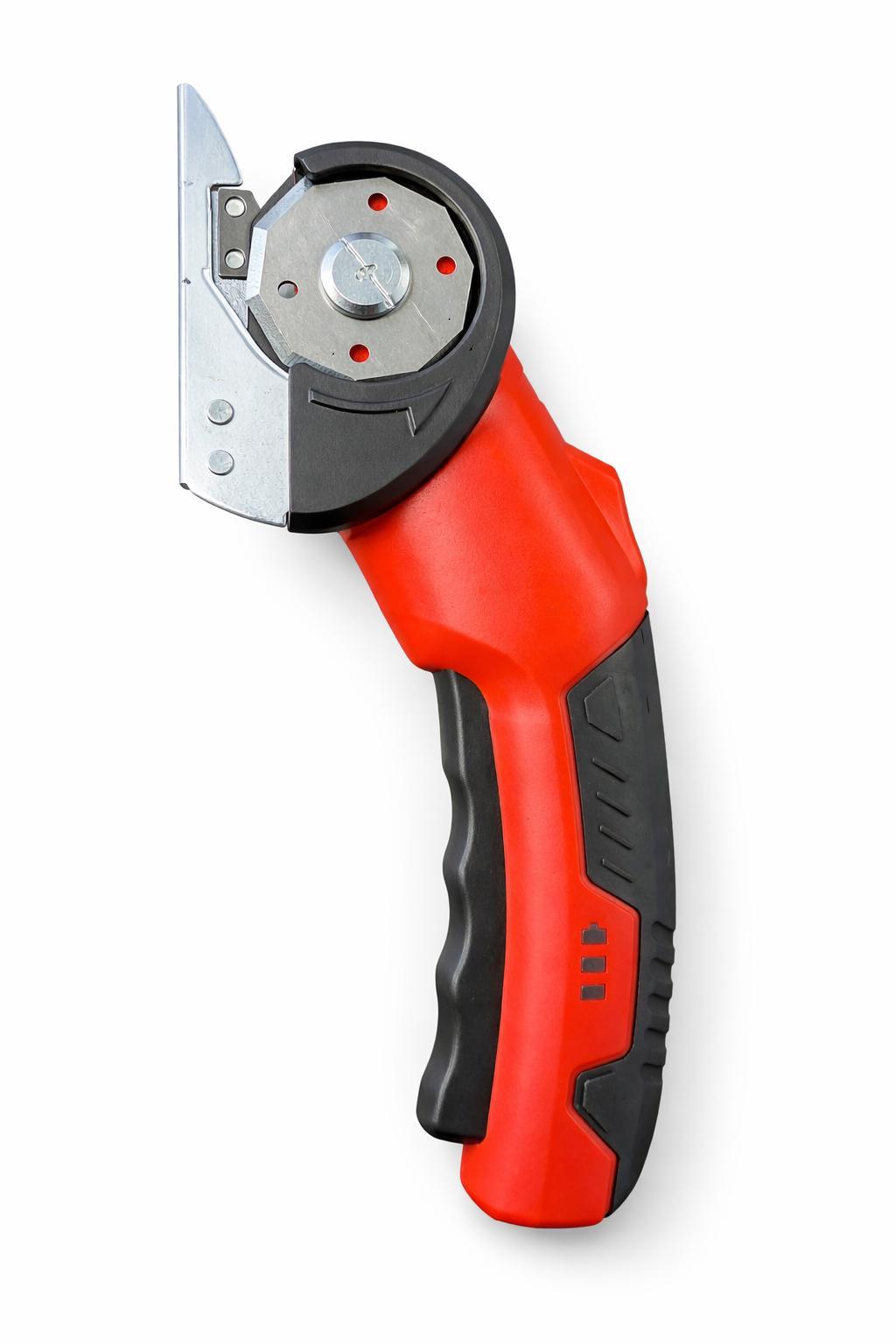 Akku-Rollmesser für Stoff und Leder